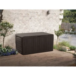 Keter Marvel Plus Outdoor Garden Storage Box 270L - Brown -Garden Care Shop 12808515 1794900060806534