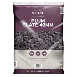 Stylish Stone Plum Slate 40mm - Large Pack - 19kg 2 Stylish Stone Plum Slate 40mm - Large Pack - 19kg -Garden Care Shop 12815204 5194902949043271