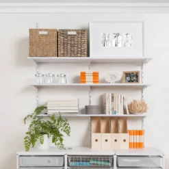 None Single Slot Upright Wall Strip - White - 200cm -Garden Care Shop 12816015 1244833192911784