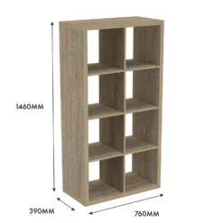 Clever Cube 4x2 Storage Unit - Oak -Garden Care Shop 12816157 1065014368240330