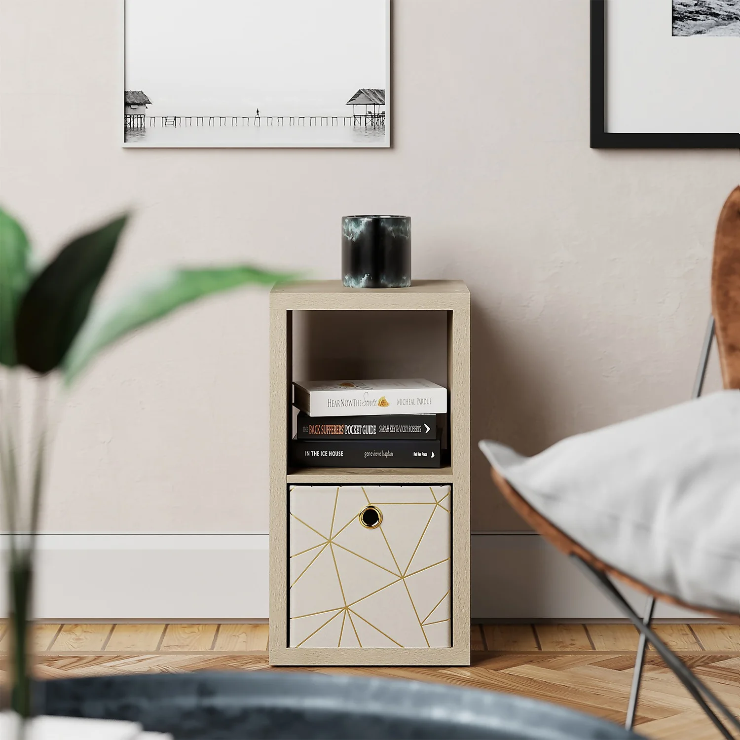 Clever Cube 2x1 Storage Unit - Oak Clever Cube 2x1 Storage Unit - Oak -Garden Care Shop 12816158 1274929107202339