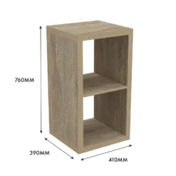 Clever Cube 2x1 Storage Unit - Oak 4 Clever Cube 2x1 Storage Unit - Oak -Garden Care Shop 12816158 1305014368223074