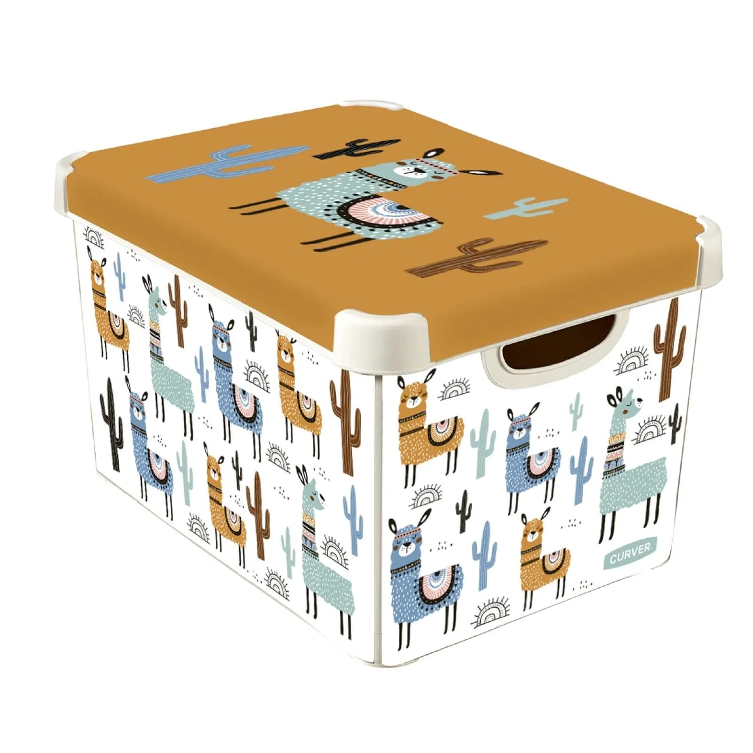 Curver Stockholm Llama Plastic Deco Storage Box - Multi-Coloured - 22L Curver Stockholm Llama Plastic Deco Storage Box - Multi-Coloured - 22L -Garden Care Shop 12824053 1124831941627735