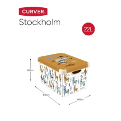 Curver Stockholm Llama Plastic Deco Storage Box - Multi-Coloured - 22L 7 Curver Stockholm Llama Plastic Deco Storage Box - Multi-Coloured - 22L -Garden Care Shop 12824053 3534832983271178