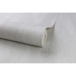 Grandeco Royal House Fabric Plain Grey Wallpaper -Garden Care Shop 12830403 1234875702140025