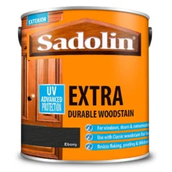 Sadolin Extra Durable Woodstain Ebony - 2.5L -Garden Care Shop 12832497 5004951407132633