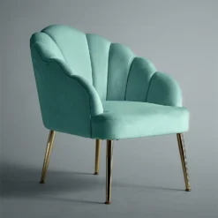 Sophia Scallop Occasional Chair - Duck Egg Blue -Garden Care Shop 12834895 1504833175656834