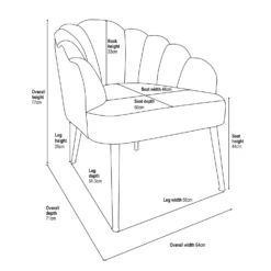 Sophia Scallop Occasional Chair - Blush 8 Sophia Scallop Occasional Chair - Blush -Garden Care Shop 12836665 1155014368372684