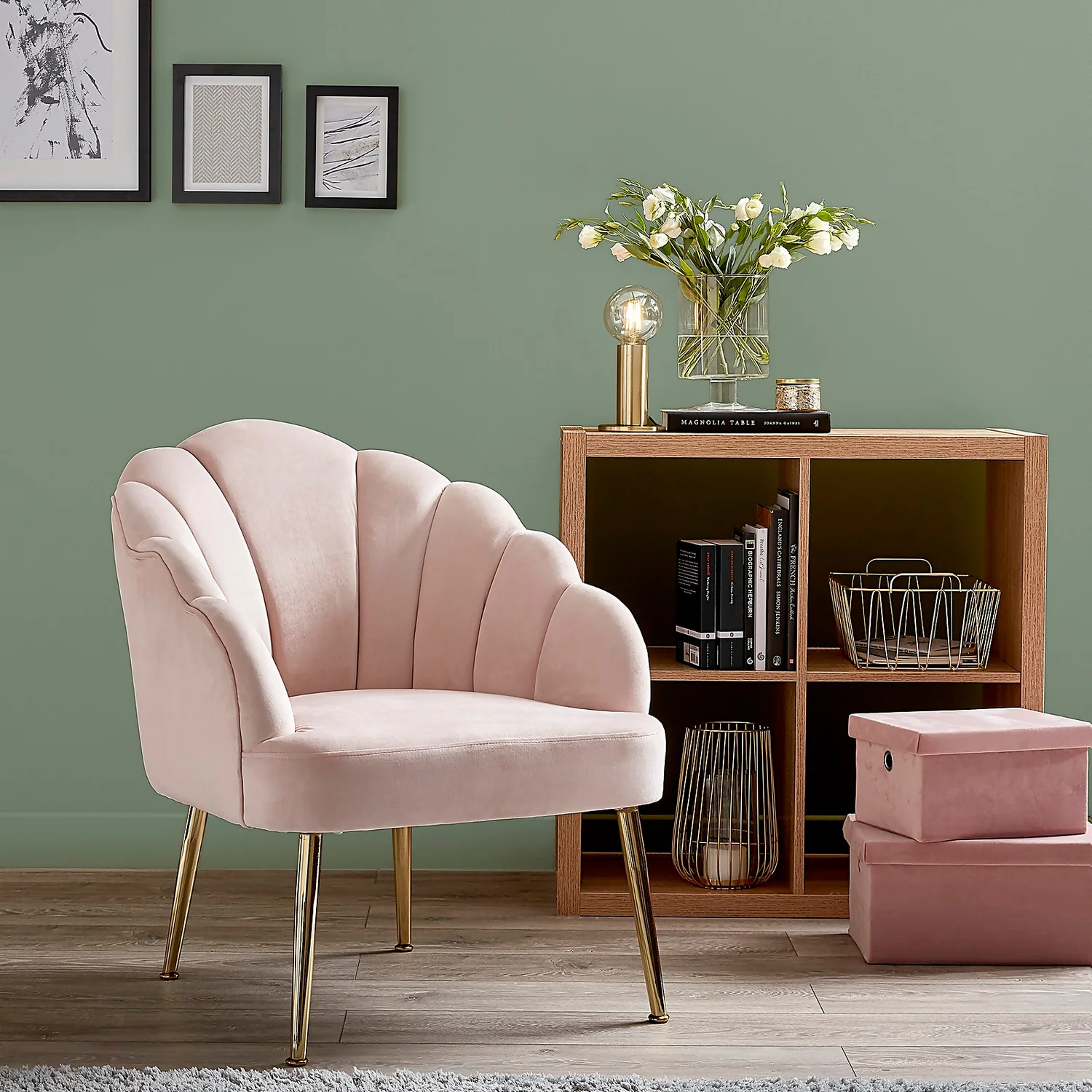 Sophia Scallop Occasional Chair - Blush Sophia Scallop Occasional Chair - Blush -Garden Care Shop 12836665 1264875399597729