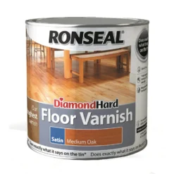Ronseal Diamond Hard Floor Varnish Medium Oak- 2.5L