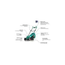 Bosch 1400W Rotak 37-14 Electric Lawn Mower - 37cm -Garden Care Shop 12883599 1924843325901372