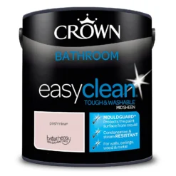 Crown Easyclean® Mouldguard+ Bathroom Mid Sheen Washable Multi Surface Paint Pashmina® - 2.5L 6 Crown Easyclean® Mouldguard+ Bathroom Mid Sheen Washable Multi Surface Paint Pashmina® - 2.5L -Garden Care Shop 12886768 1204853415940380