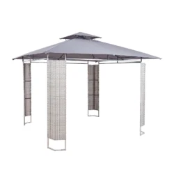 Florence Gazebo With Rattan Panels