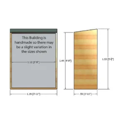 Shire Garden Store Shiplap - 4x2ft -Garden Care Shop 12887188 2024851572700855