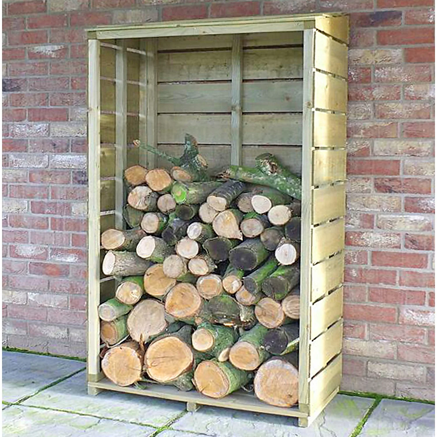 Shire Tall Wall Log Store - 3x1.5ft Shire Tall Wall Log Store - 3x1.5ft -Garden Care Shop 12887202 1064851593312994