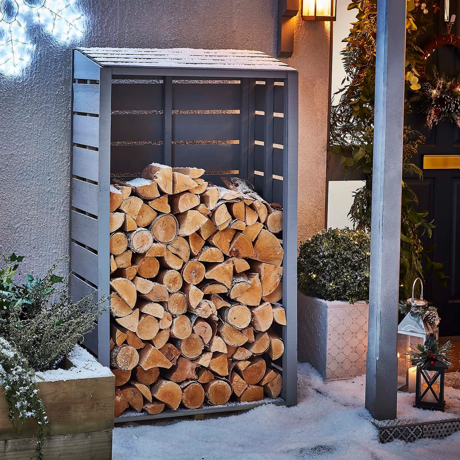 Shire Tall Wall Log Store - 3x1.5ft Shire Tall Wall Log Store - 3x1.5ft -Garden Care Shop 12887202 1504910901538437