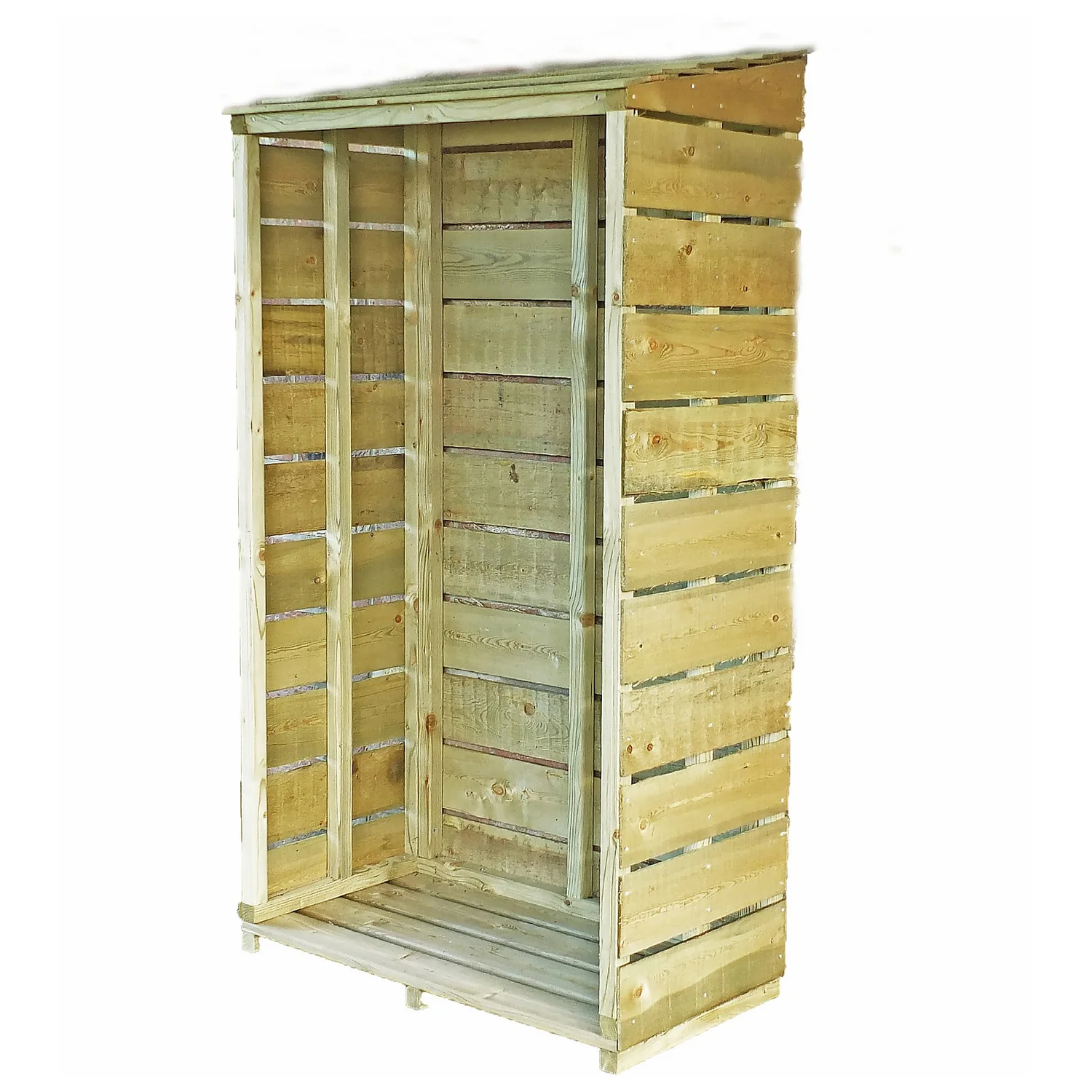 Shire Tall Wall Log Store - 3x1.5ft Shire Tall Wall Log Store - 3x1.5ft -Garden Care Shop 12887202 4024851593290302