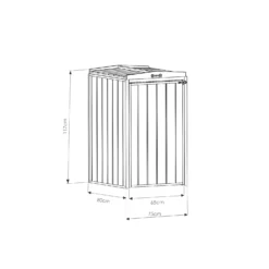 Mercia Single Bin Store 6 Mercia Single Bin Store -Garden Care Shop 12888119 1274849860070593