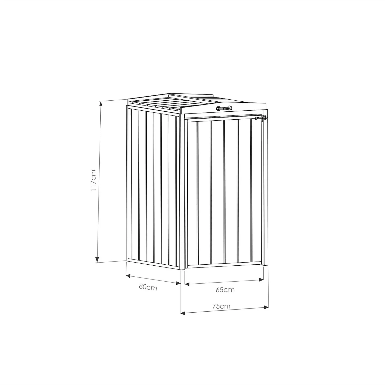 Mercia Single Bin Store Mercia Single Bin Store -Garden Care Shop 12888119 1274849860070593