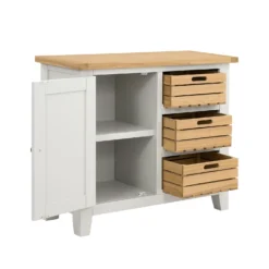 Ashstead Small Sideboard - Oak & Ivory -Garden Care Shop 12917103 6594897162675257