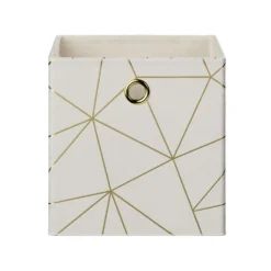 Clever Cube Velvet Geometric Insert - Cream & Gold -Garden Care Shop 12932955 1184887877001679