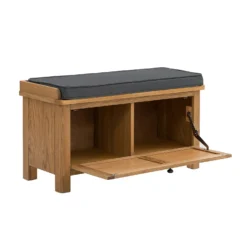 Norbury Hallway Bench - Oak -Garden Care Shop 12940842 1874898190075729