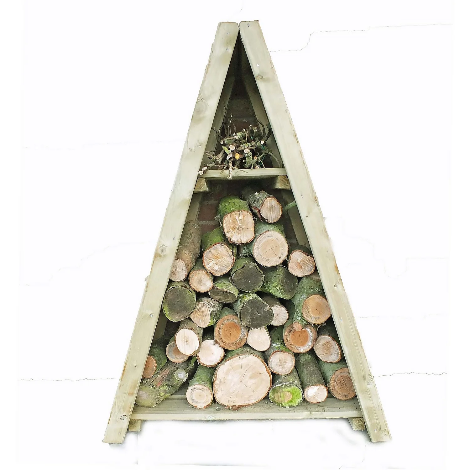Shire Small Triangular Log Store Overlap Shire Small Triangular Log Store Overlap -Garden Care Shop 13082820 4324862456281362
