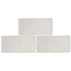 Country Living Artisan Antique White Ceramic Wall Tile 75 X 150mm - 0.5sqm Pack -Garden Care Shop 13220552 1874916402956581