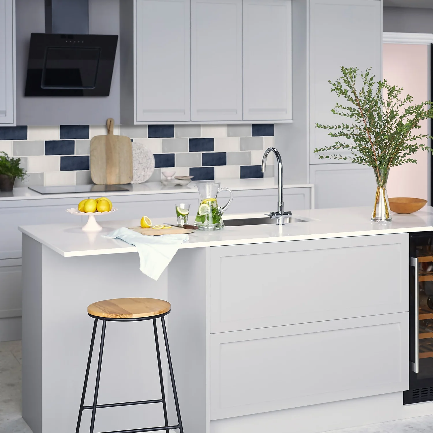 Country Living Artisan French Navy Ceramic Wall Tile 75 x 150mm - 0.5sqm Pack Country Living Artisan French Navy Ceramic Wall Tile 75 X 150mm - 0.5sqm Pack -Garden Care Shop 13220556 1024909608086190