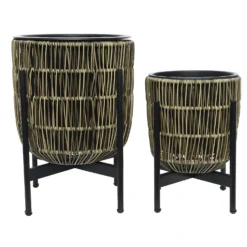 Kate Round Rattan Planter With Legs - Large -Garden Care Shop 13222495 2384929320443320