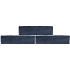 Country Living Artisan French Navy Ceramic Wall Tile 75 X 300mm - 0.5sqm Pack -Garden Care Shop 13433210 2544916403897753