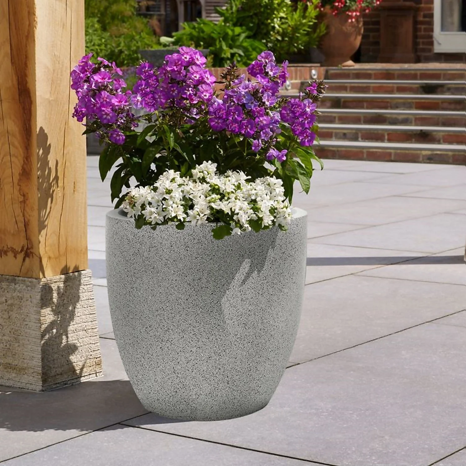 Sierra Grey Egg Planter - 46cm Sierra Grey Egg Planter - 46cm -Garden Care Shop 13441303 1644940539007301