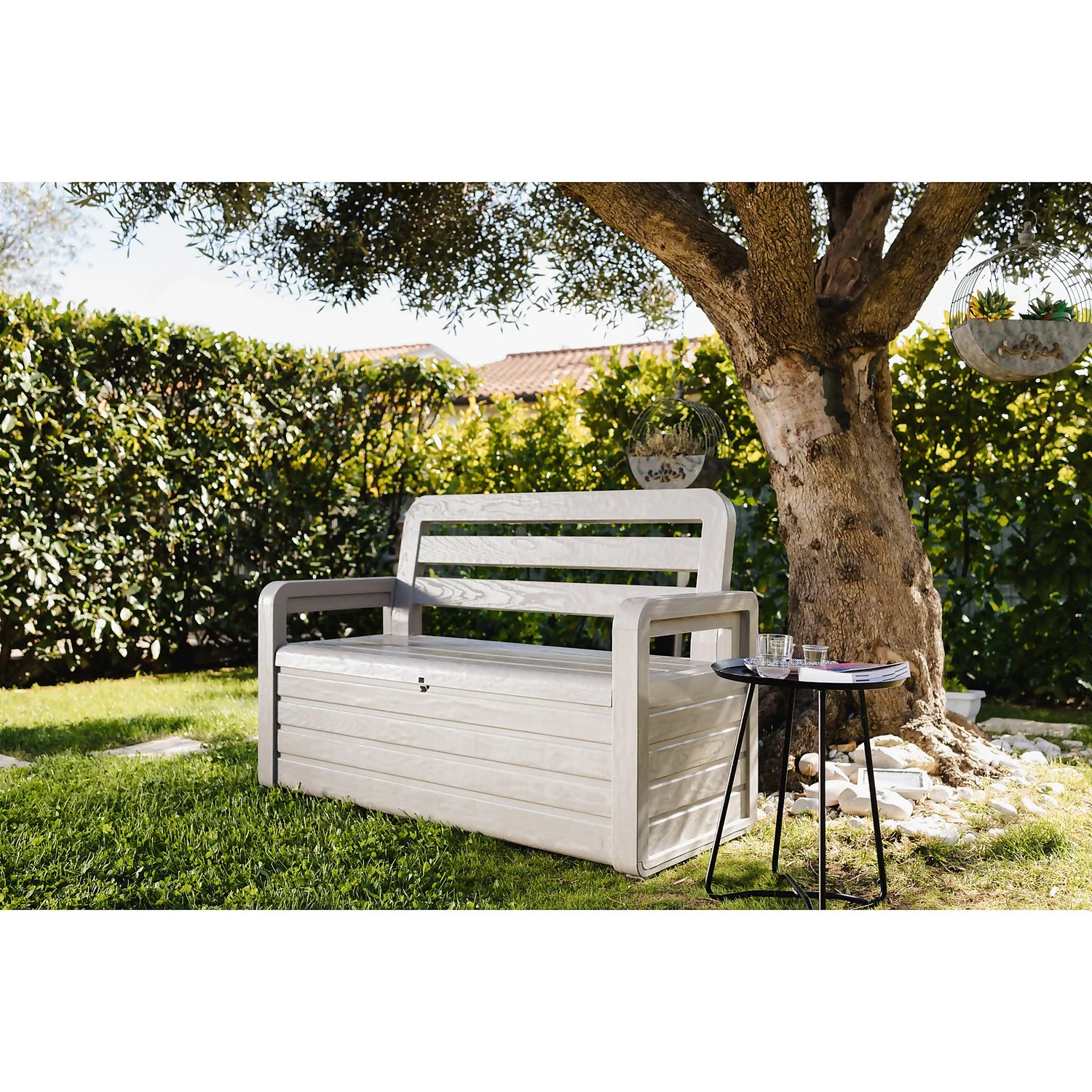 Toomax Forever Spring Bench - Warm Grey Toomax Forever Spring Bench - Warm Grey -Garden Care Shop 13462731 9264951391508729
