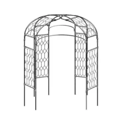 Garden Care Shop 40 Agriframes Round Gazebo - (H)2.2 X (Diameter)1.8 M - Black