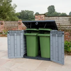 Keter Store It Out Ace Outdoor Garden Storage Shed 1200L - Grey / Graphite -Garden Care Shop 13531577 7064925770968030