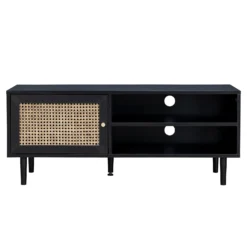 Kubu Rattan TV Stand - Black -Garden Care Shop 13633729 2034974679756779