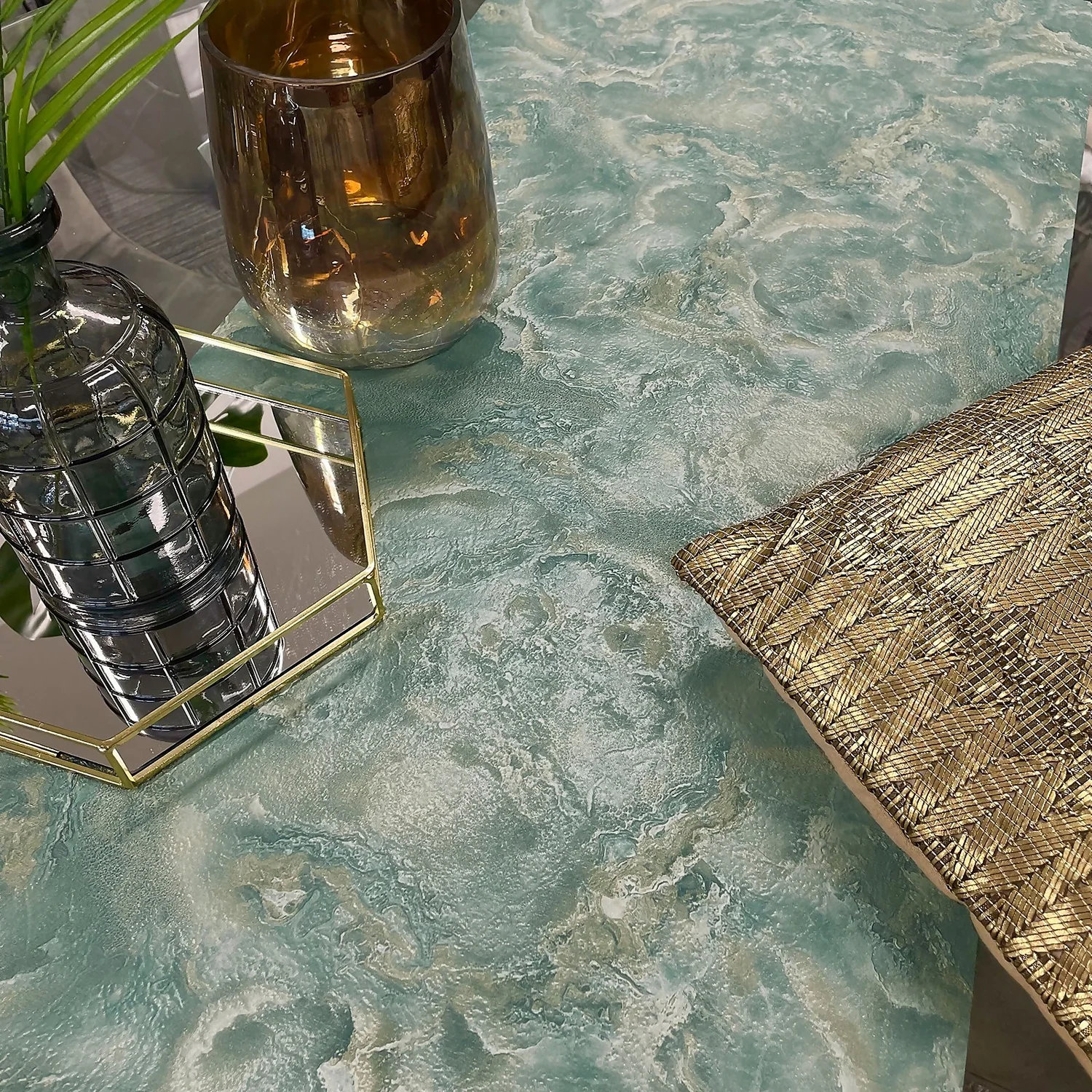 Belgravia Décor Marble Textured Green Wallpaper Belgravia Décor Marble Textured Green Wallpaper -Garden Care Shop 13909705 1734981690883871