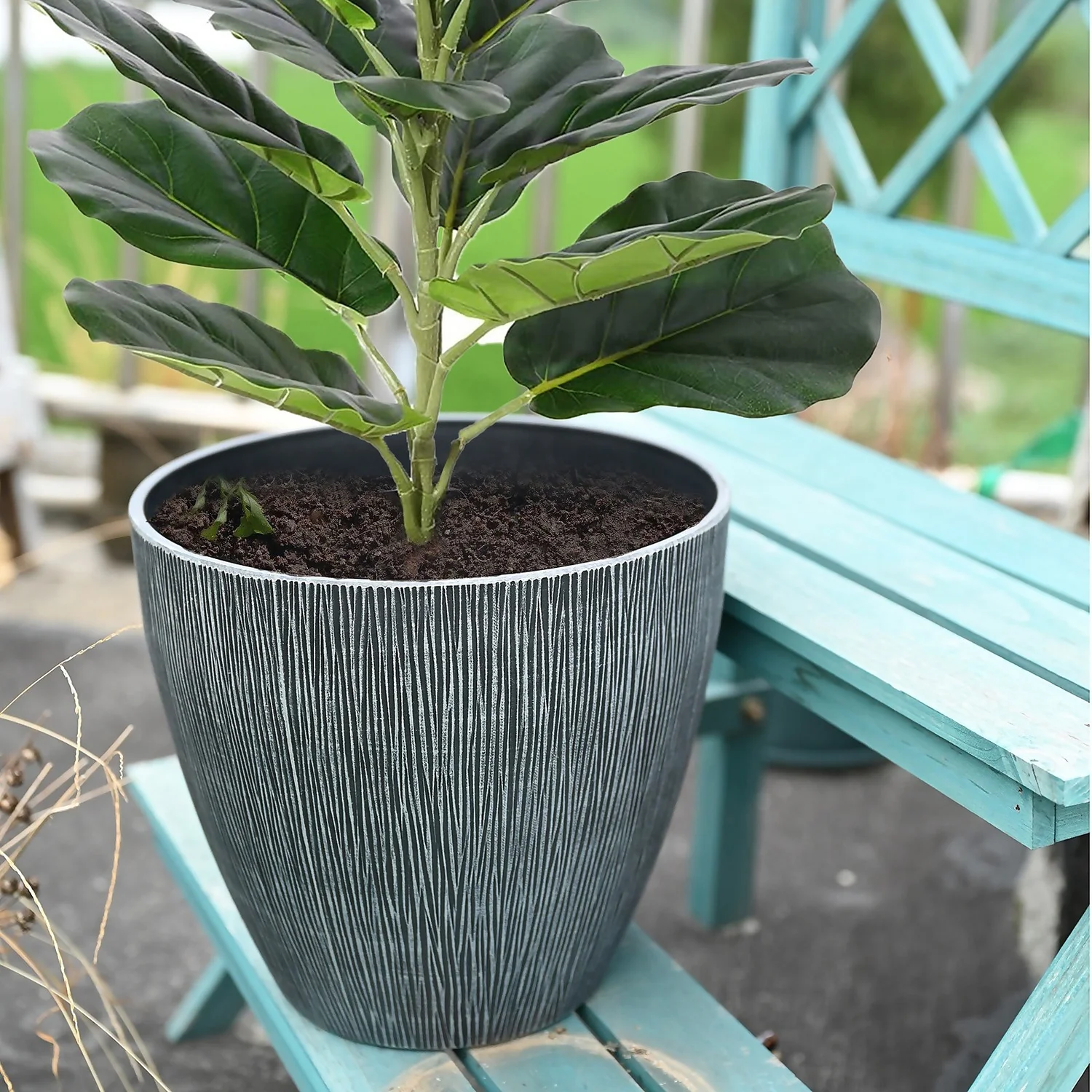 Grey Bark Planter - 33cm Grey Bark Planter - 33cm -Garden Care Shop 13951350 1664987105537365
