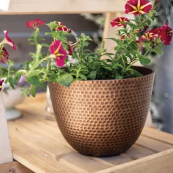 Suva Hammered Pot Bronze - 38cm -Garden Care Shop 13973655 1115011805774286