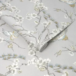 Sublime Japan Grey And Blue Wallpaper -Garden Care Shop 13991818 3275003725779132