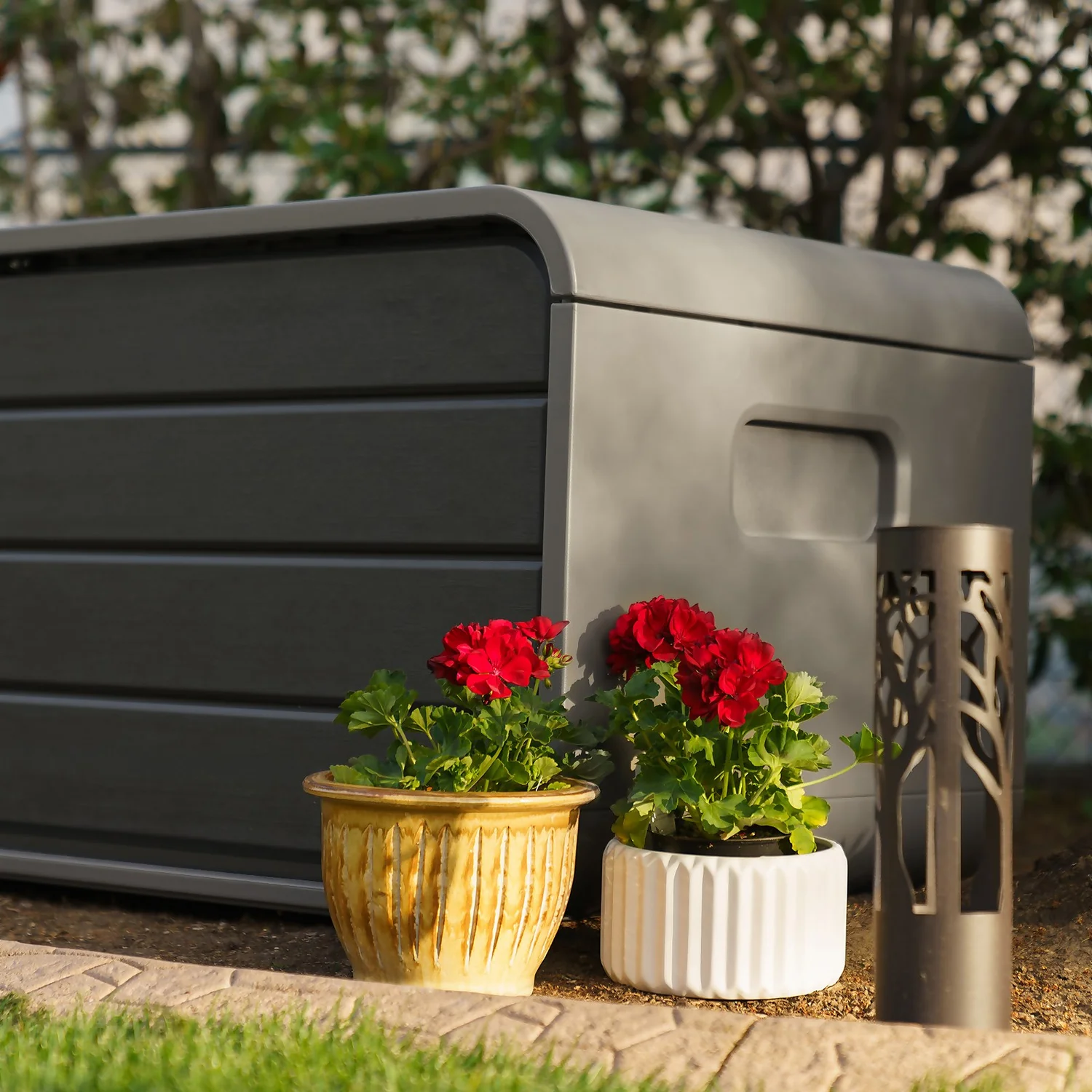 LIFETIME 515L Modern Outdoor Storage Deck Box - Rough-Cut Grey LIFETIME 515L Modern Outdoor Storage Deck Box - Rough-Cut Grey -Garden Care Shop 13997405 4805000055270282