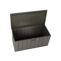 LIFETIME 568L Outdoor Storage Deck Box - Rough-Cut Brown -Garden Care Shop 13997406 1054999835604588