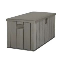 LIFETIME 568L Outdoor Storage Deck Box - Rough-Cut Brown -Garden Care Shop 13997406 2064999835488896