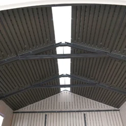 Lifetime 7x7ft Outdoor Storage Shed - Beige -Garden Care Shop 13997407 2144999834894551