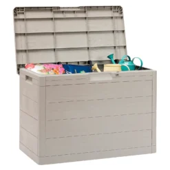 Toomax Garden Storage Box 160L - Warm Grey -Garden Care Shop 13997480 1115004537171423